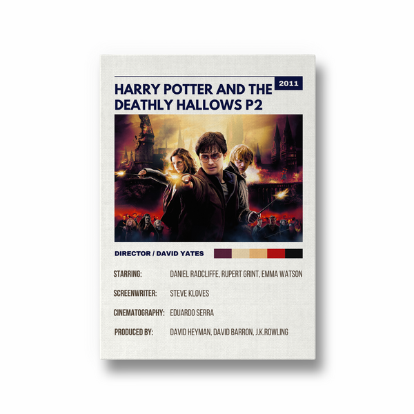 Harry Potter and the deathly hallows P2 Retro Wall Art - The Mortal Soul