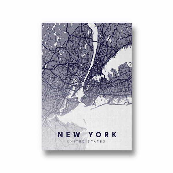 New York City Street Map Art - The Mortal Soul