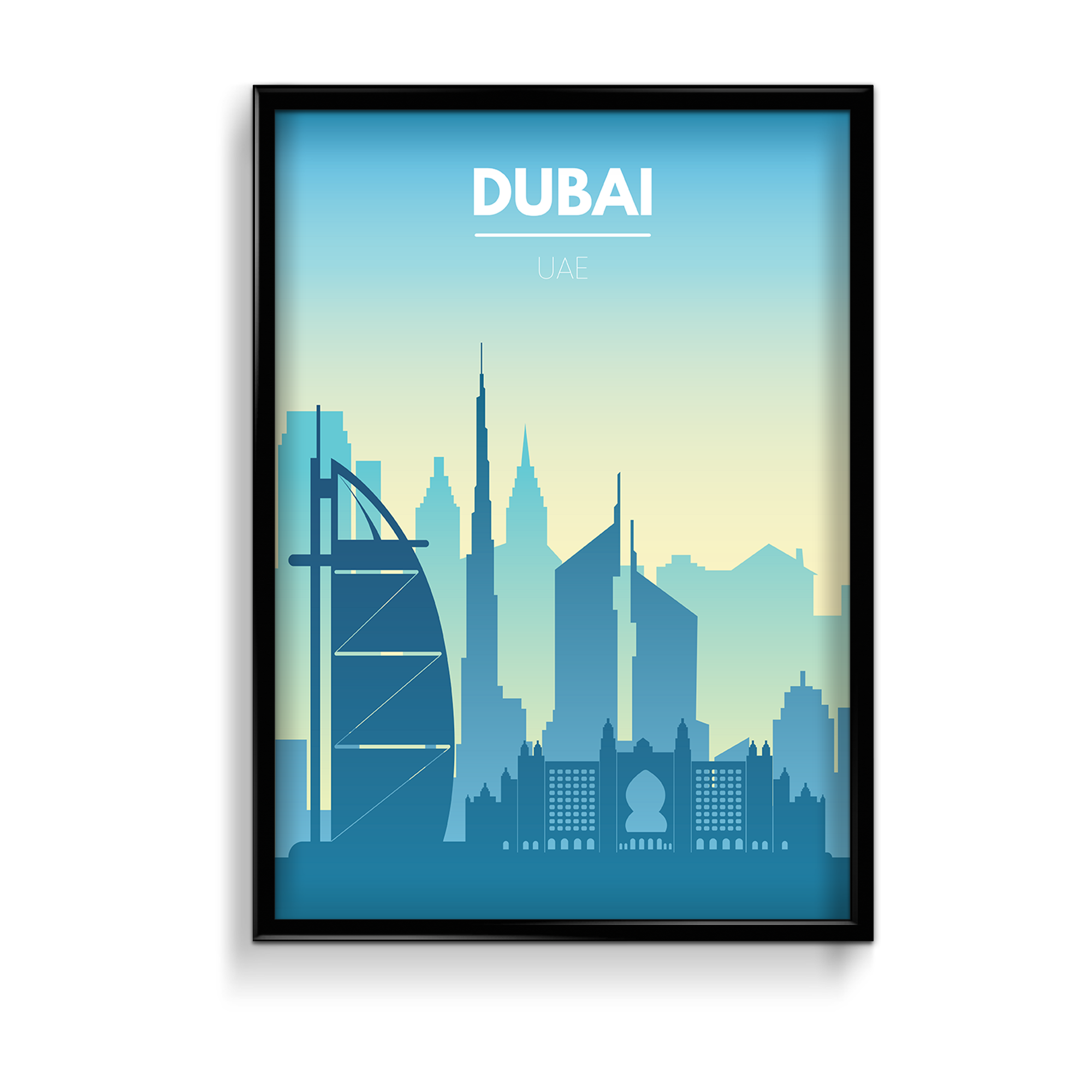 Dubai Minimal Wall Art - The Mortal Soul