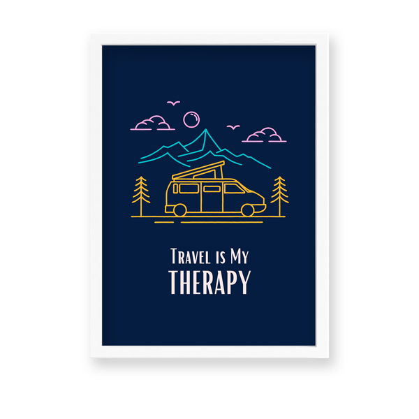 Travel is my therapy Poster - The Mortal Soul