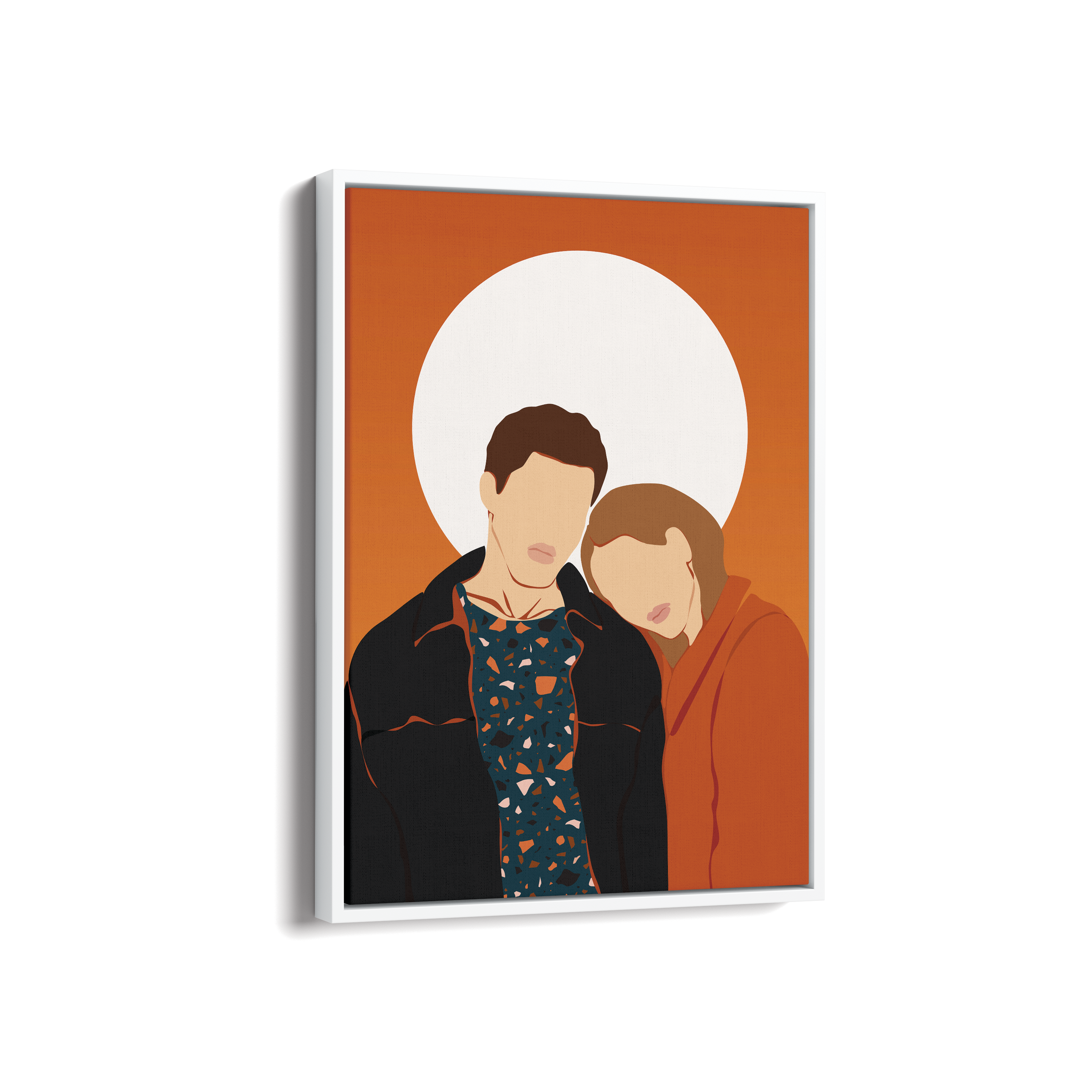 Together Always - Modern Wall Art - The Mortal Soul