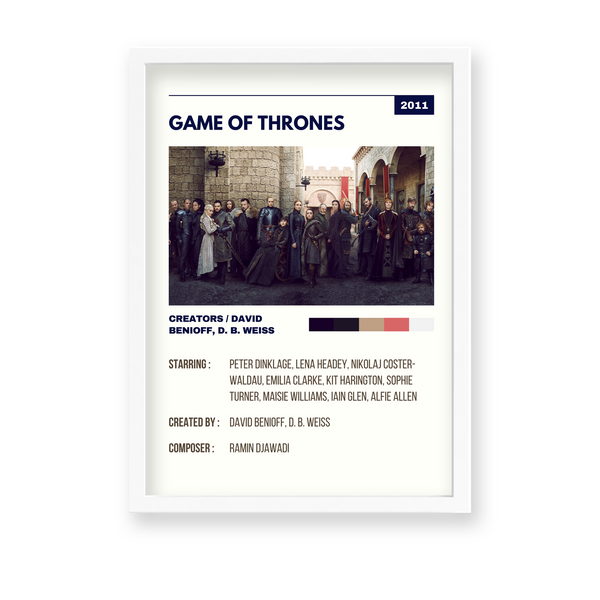 Game of thrones Retro Wall Art - The Mortal Soul