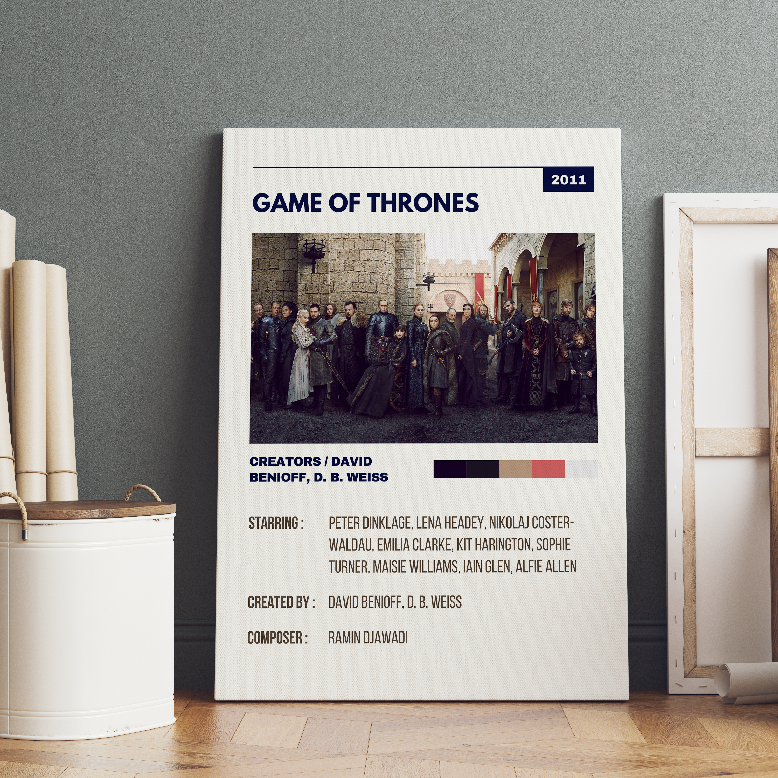 Game of thrones Retro Wall Art - The Mortal Soul