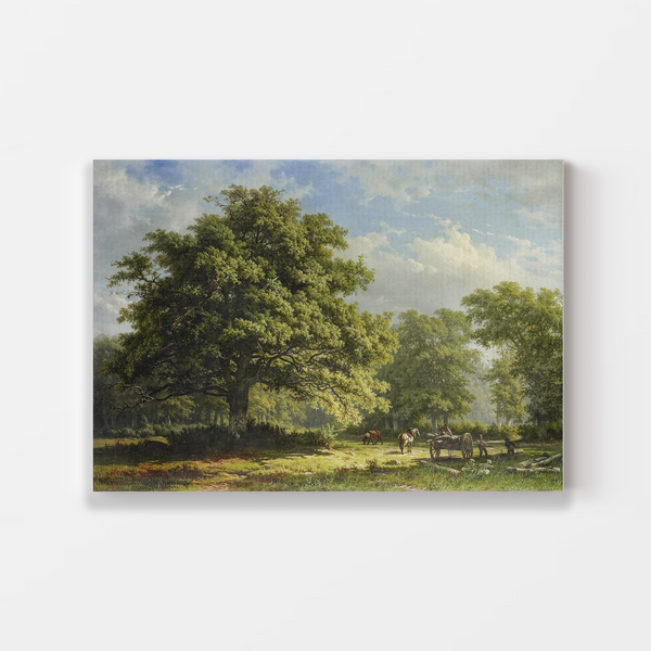 View in the Bentheim Forest by George Andries Roth Wall Art