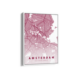 Amsterdam City Street Map Art - The Mortal Soul