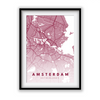 Amsterdam City Street Map Art - The Mortal Soul