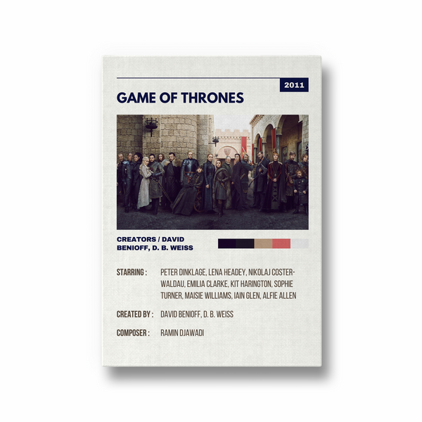 Game of thrones Retro Wall Art - The Mortal Soul