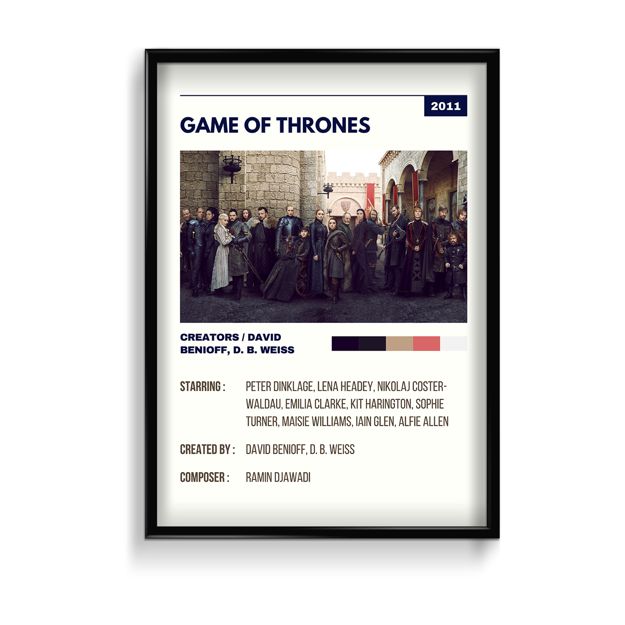 Game of thrones Retro Wall Art - The Mortal Soul