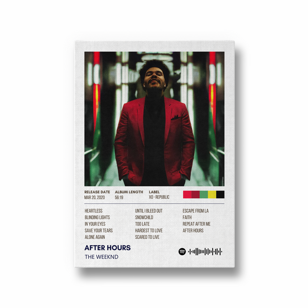 After Hours The Weeknd Album Poster