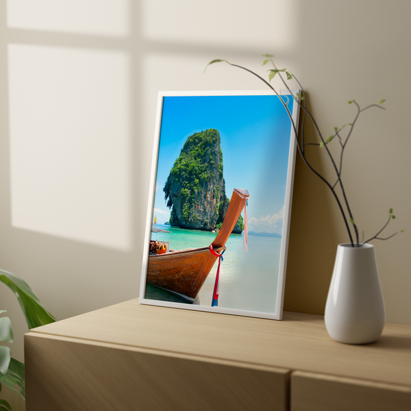Boat on a beach Wall Art