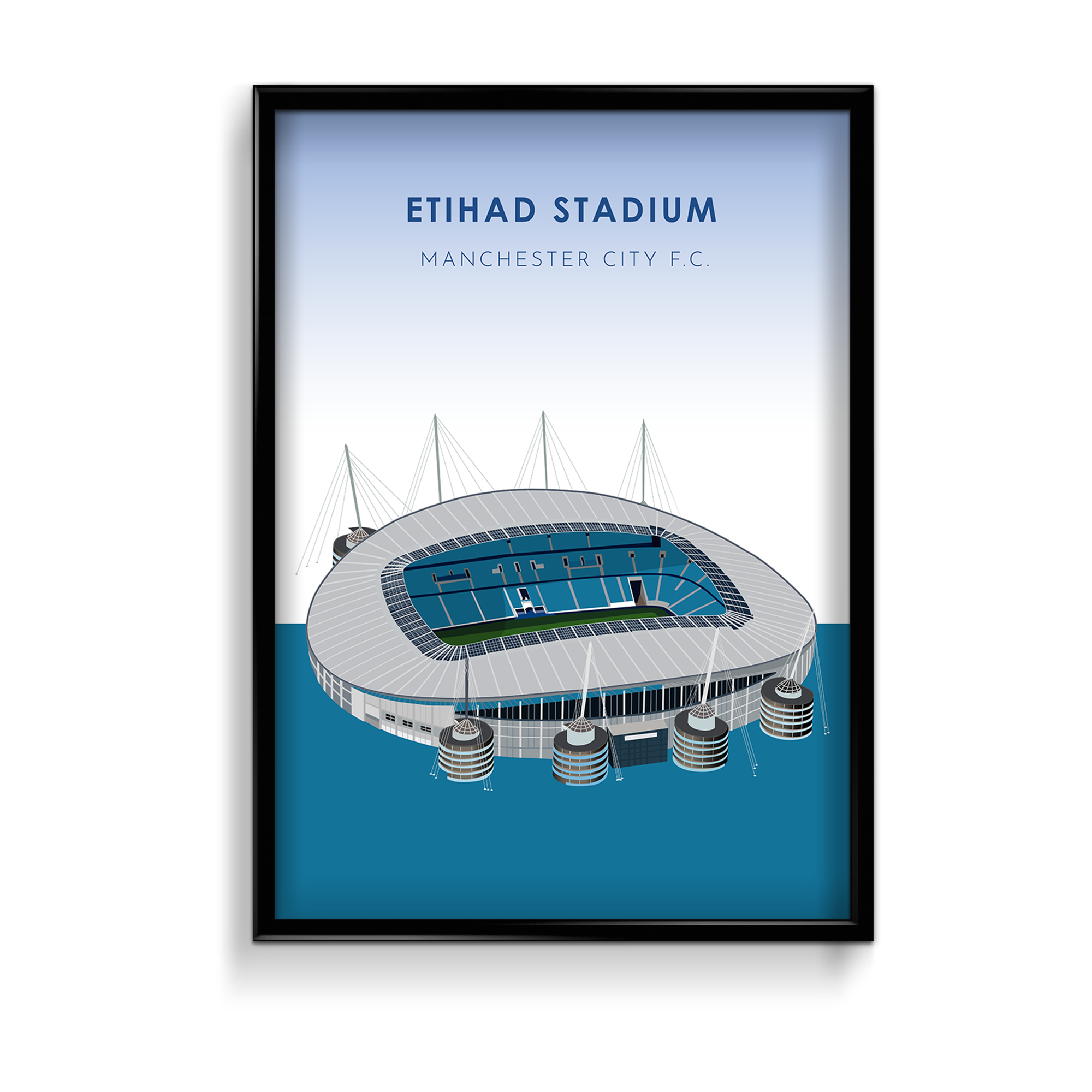 Etihad Stadium Manchester City F.C. Premium Wall Art - The Mortal Soul