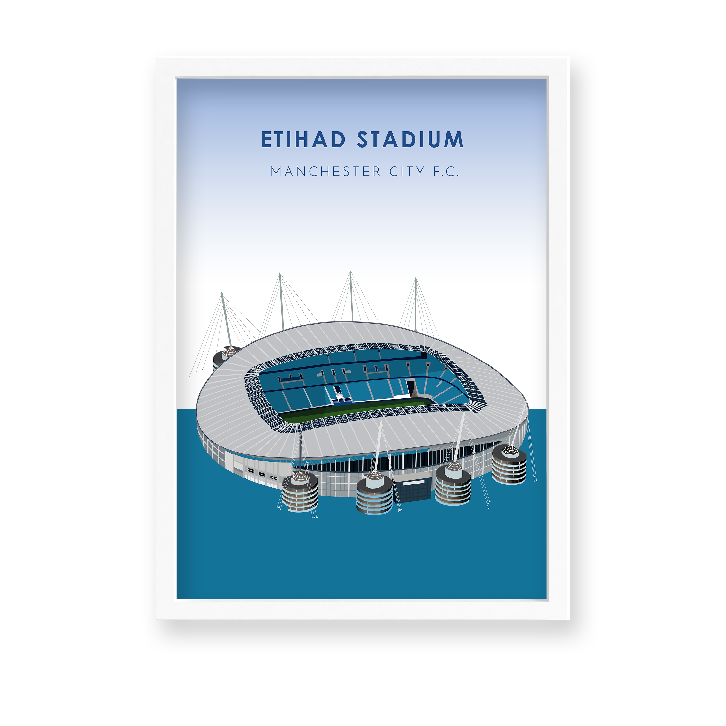 Etihad Stadium Manchester City F.C. Premium Wall Art - The Mortal Soul