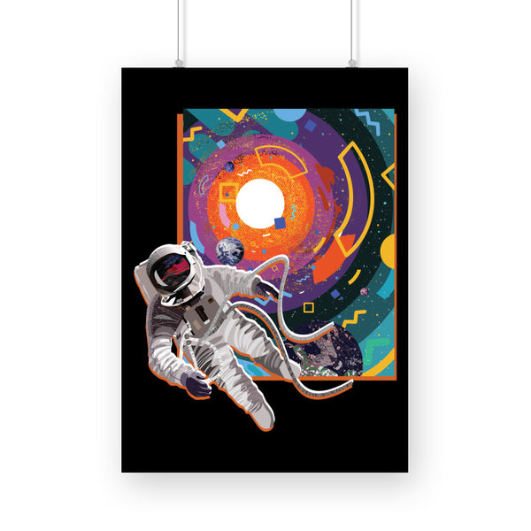 Life in space - Abstract Poster - The Mortal Soul