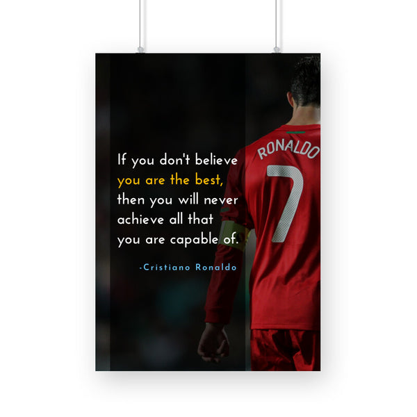 Ronaldo Quote Poster - The Mortal Soul