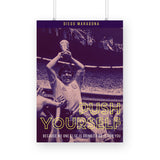 Push Yourself Diego Maradona Poster - The Mortal Soul