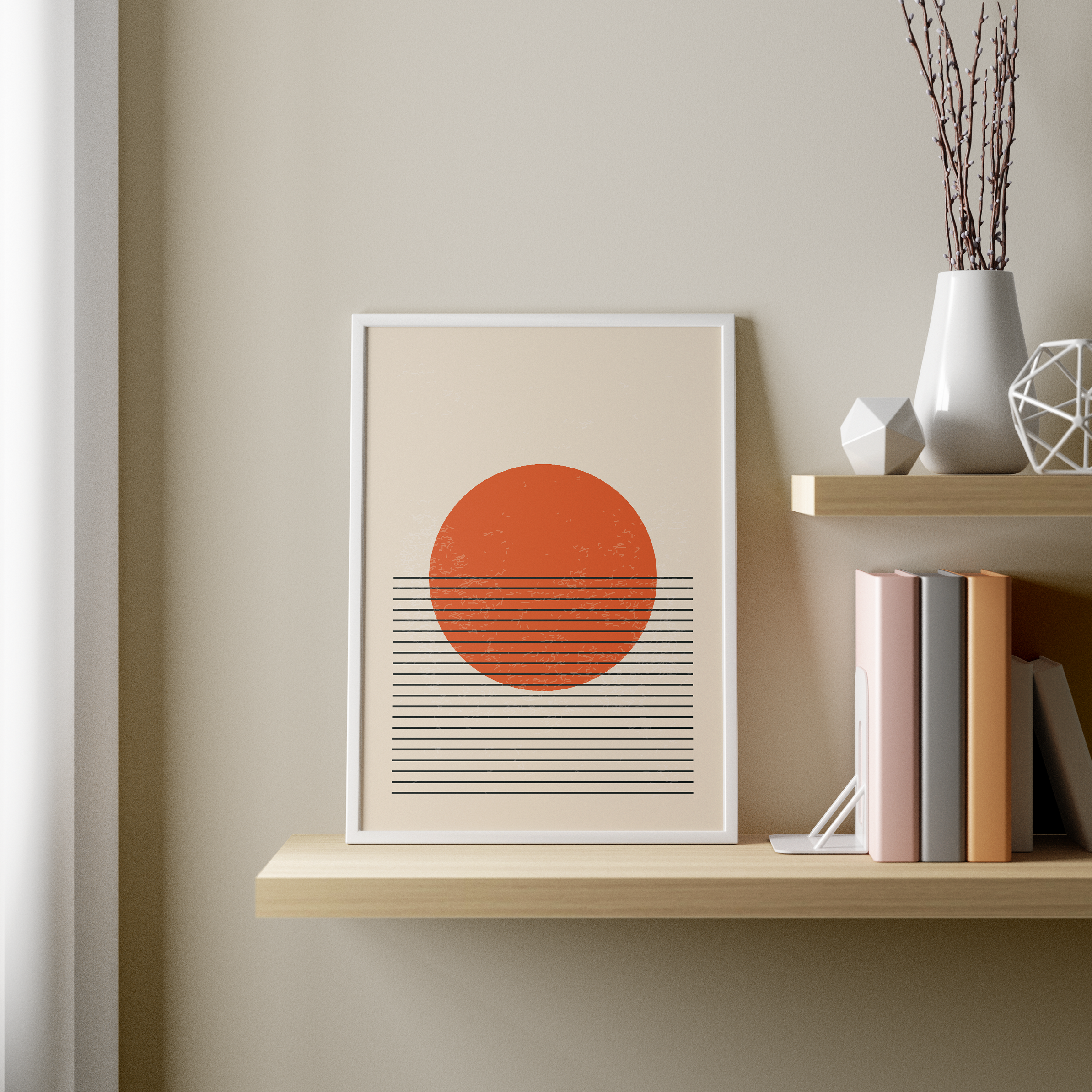Azure Geometric Modern Wall Art