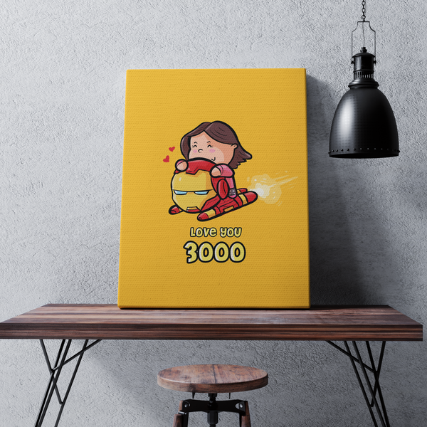 Iron Man Love You 3000 Wall Art - The Mortal Soul
