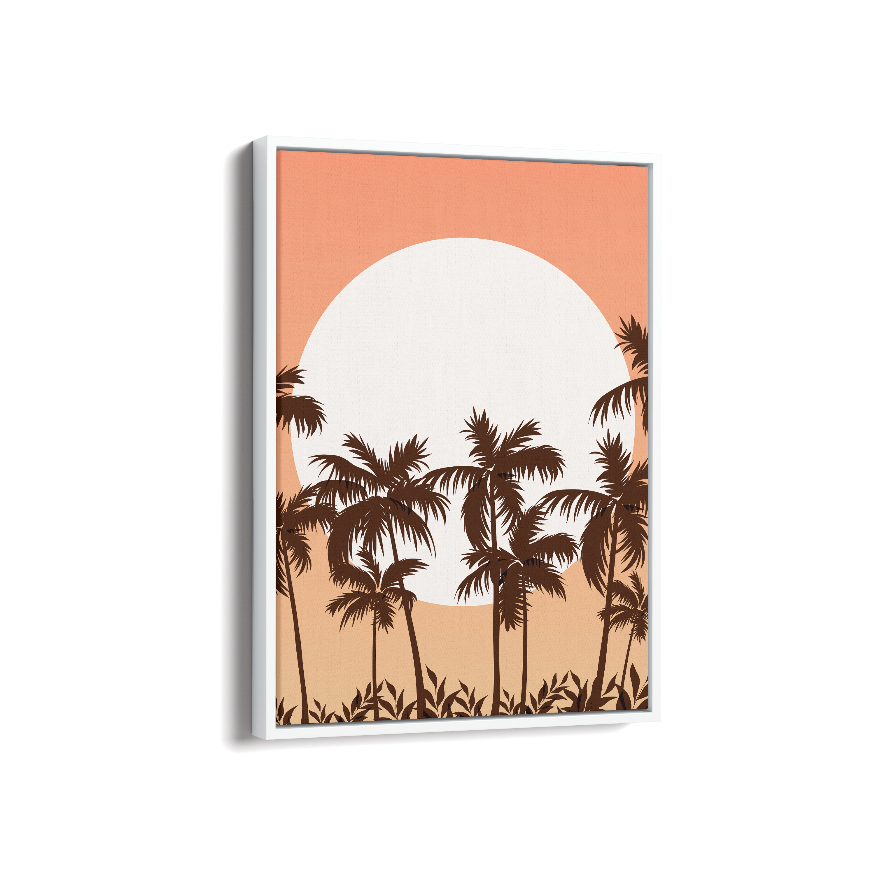 The Beach - Minimal Landscape Modern Wall Art - The Mortal Soul