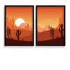 The Red Desert - Minimal Landscape Modern Wall Art