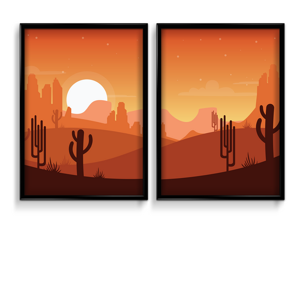 The Red Desert - Minimal Landscape Modern Wall Art