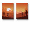 The Red Desert - Minimal Landscape Modern Wall Art