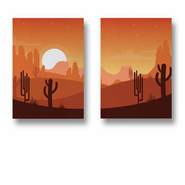 The Red Desert - Minimal Landscape Modern Wall Art