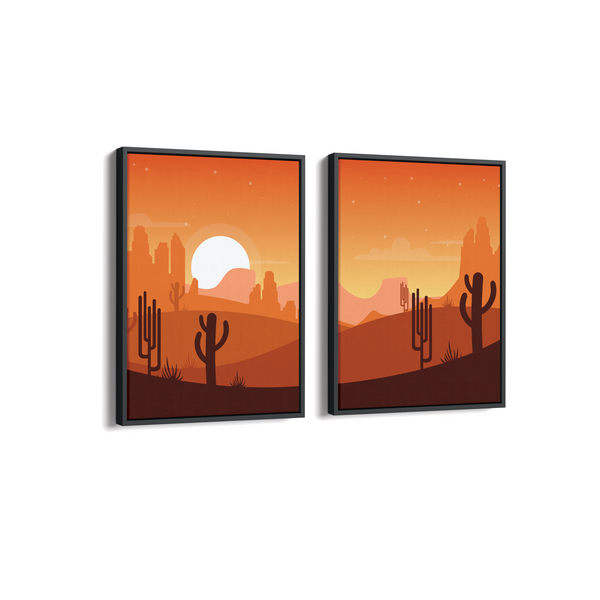 The Red Desert - Minimal Landscape Modern Wall Art