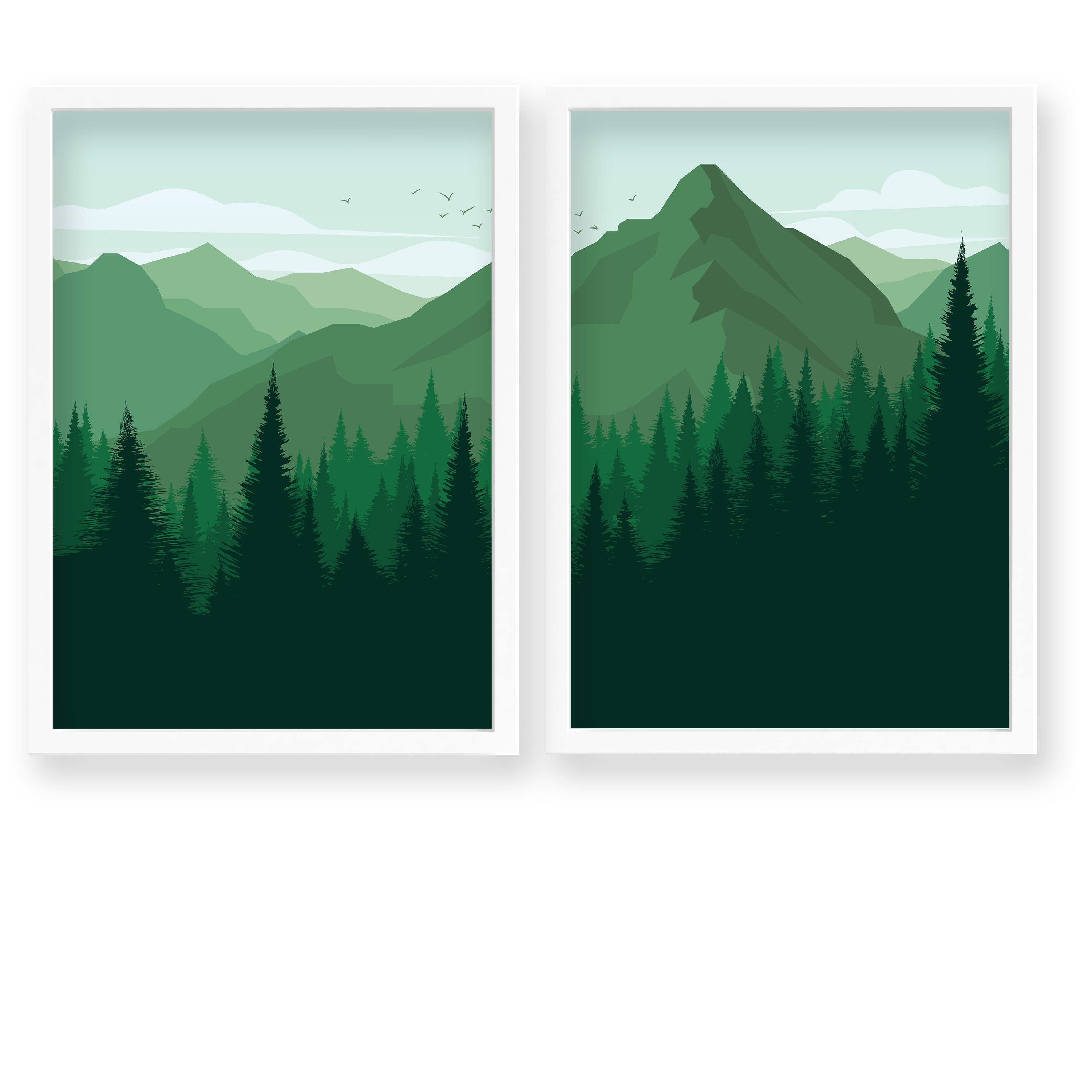 Lush - Minimal Landscape Modern Wall Art