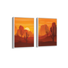 The Red Dream - Minimal Landscape Modern Wall Art