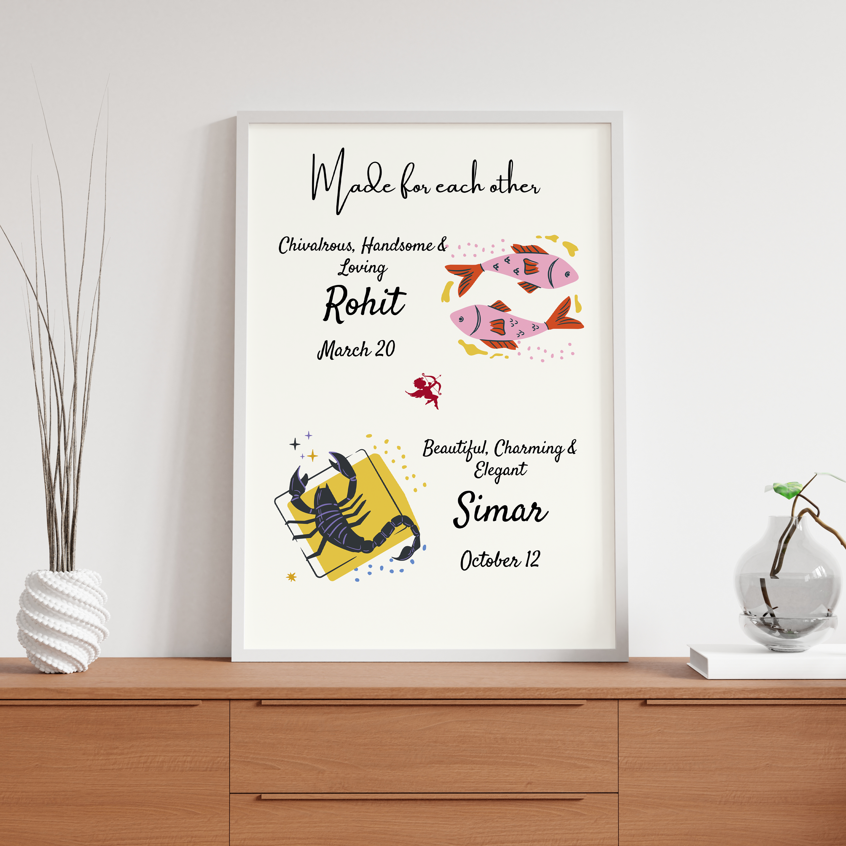 Custom - Made for each other Wall Art - The Mortal Soul