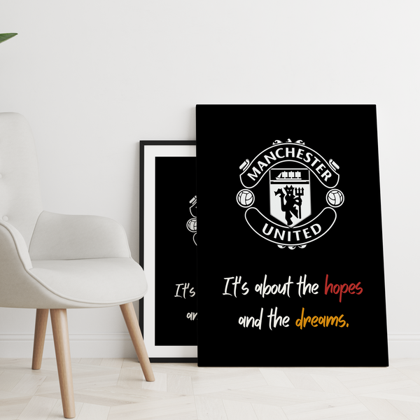 Manchester United Hope Wall Art - The Mortal Soul