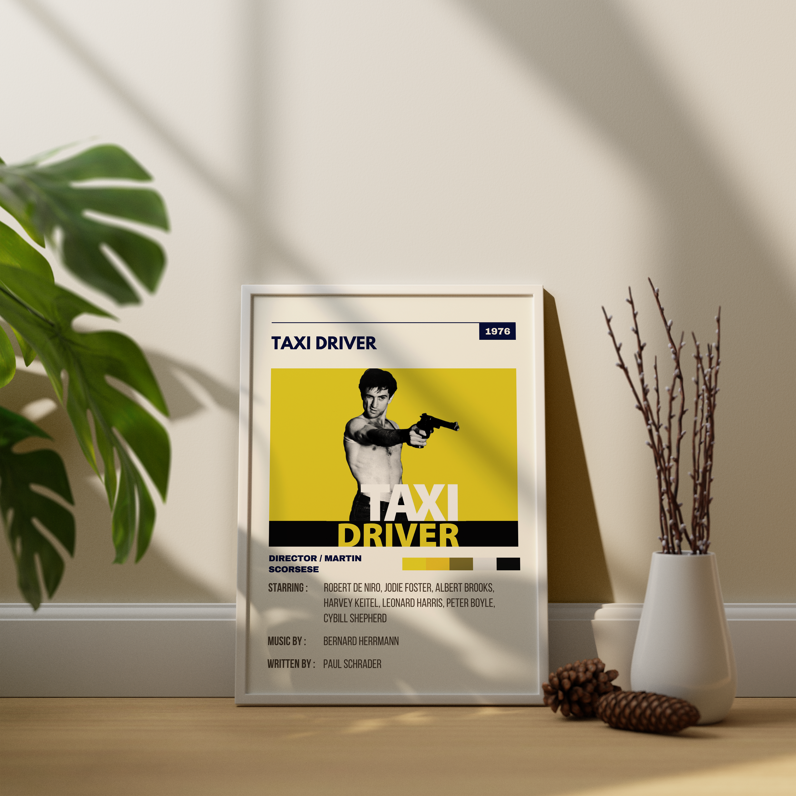 Taxi Driver Retro Wall Art