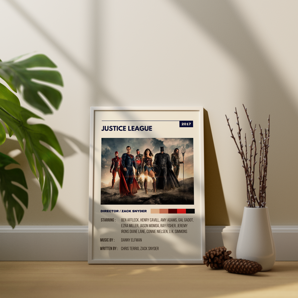 Justice League Retro Wall Art