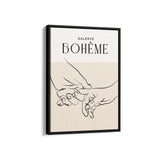 Holding Hands Boho Modern Wall Art