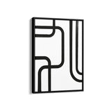 Abstract Black & White Boho Modern Wall Art