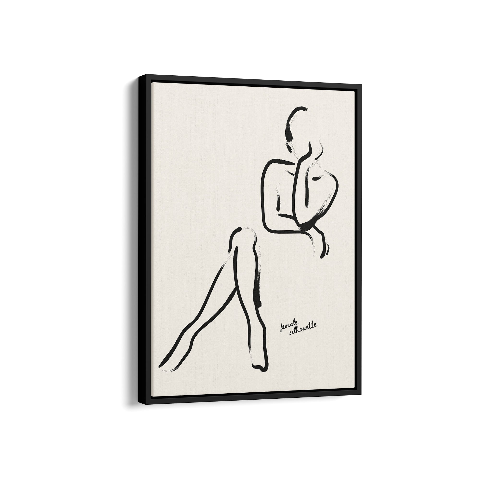 Female Silhouette Boho Modern Wall Art