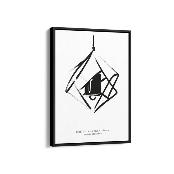 Simplicity is the ultimate sophistication Boho Modern Wall Art