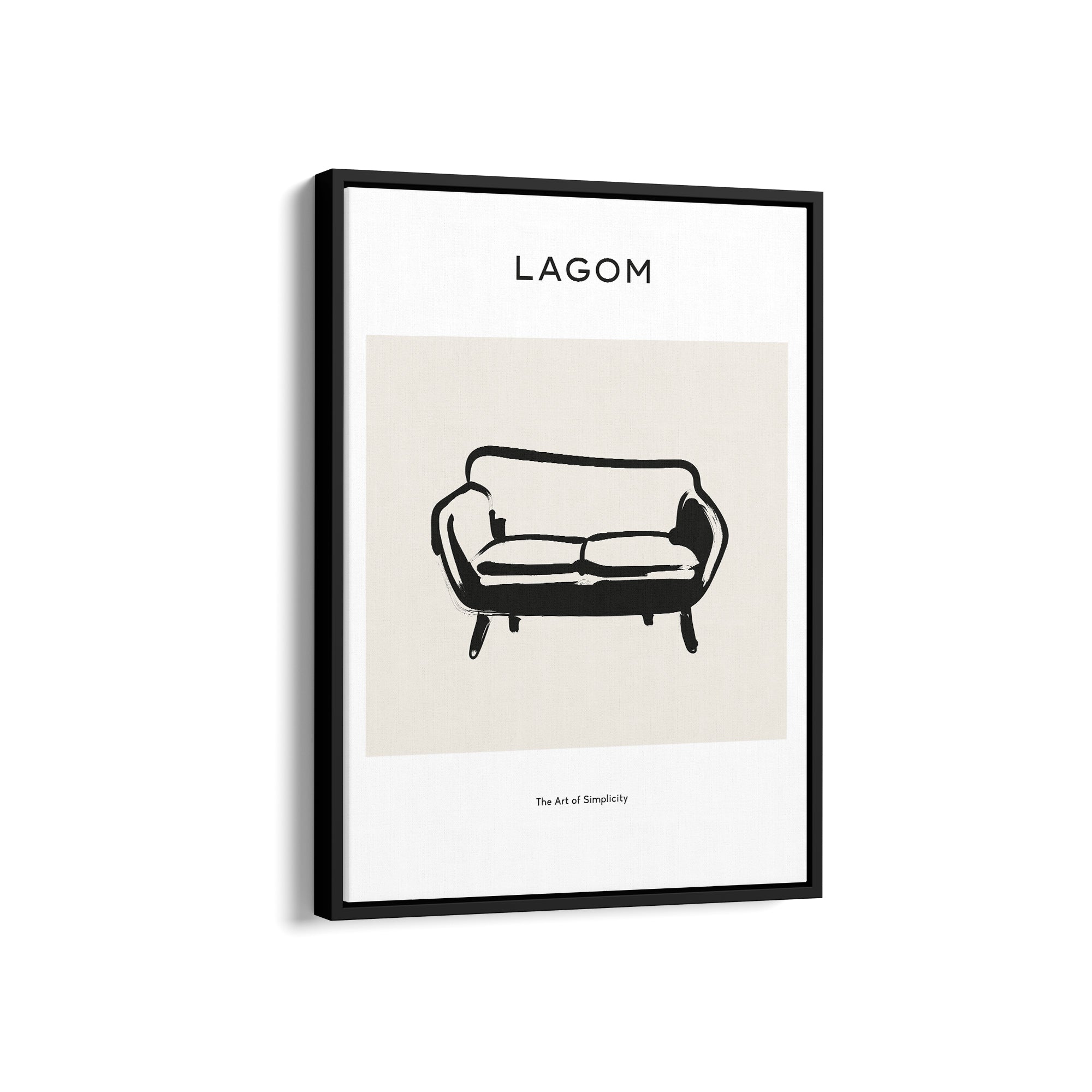 Simple Sofa Boho Modern Wall Art