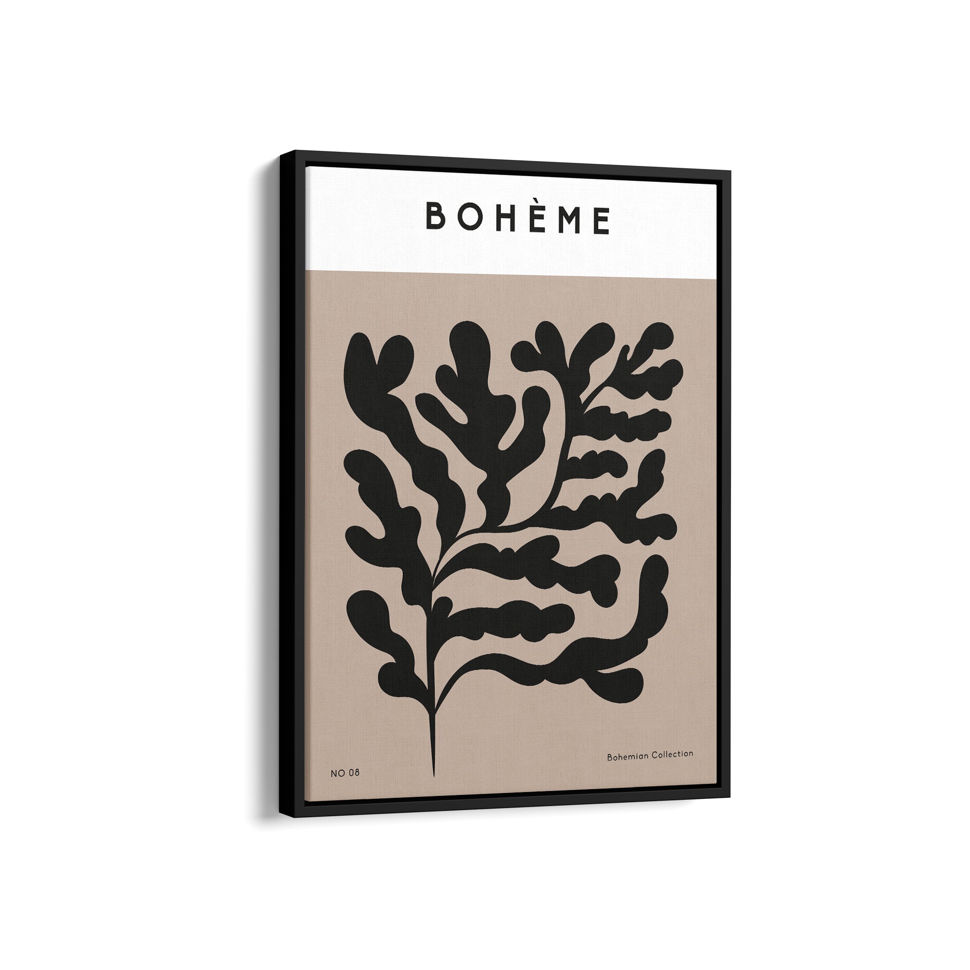 Bohemian Leaves Boho Modern Wall Art