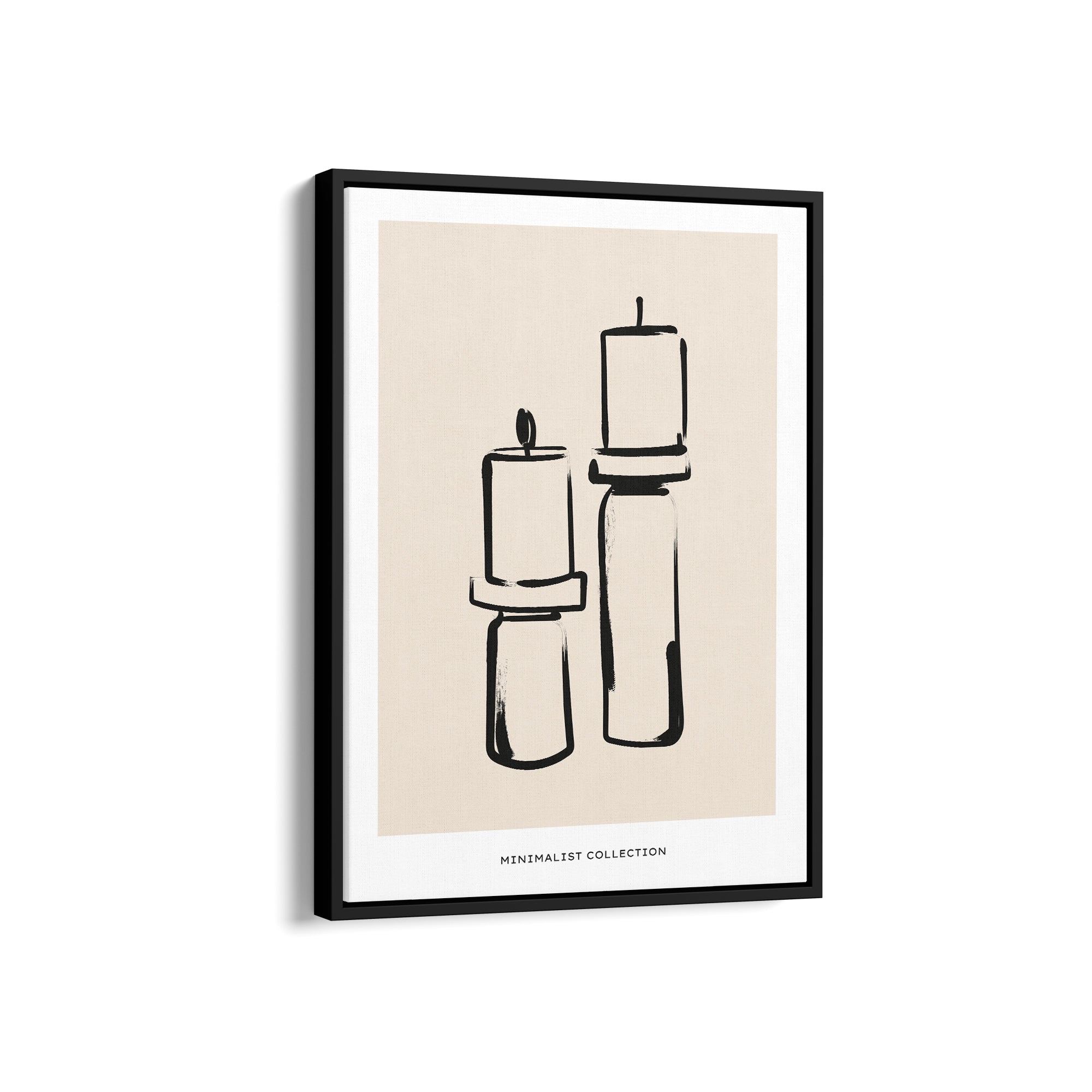Candle Sticks Boho Modern Wall Art