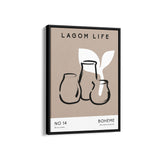 Lagom Life Pots Boho Modern Wall Art