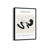 Simplicity is an acquired taste Boho Modern Wall Art