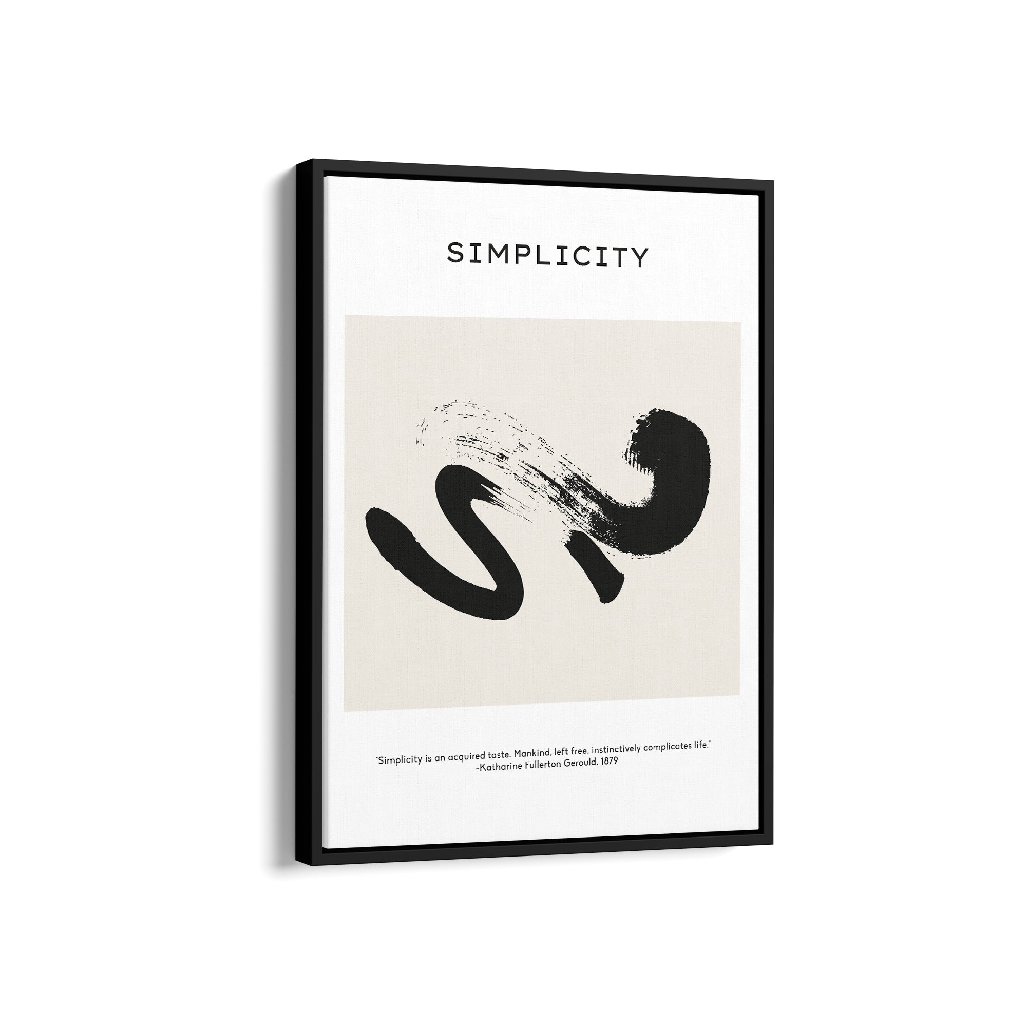Simplicity is an acquired taste Boho Modern Wall Art