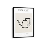Tea Pot Boho Modern Wall Art