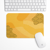 Golden Seigaiha Pattern Gaming Mouse Pad