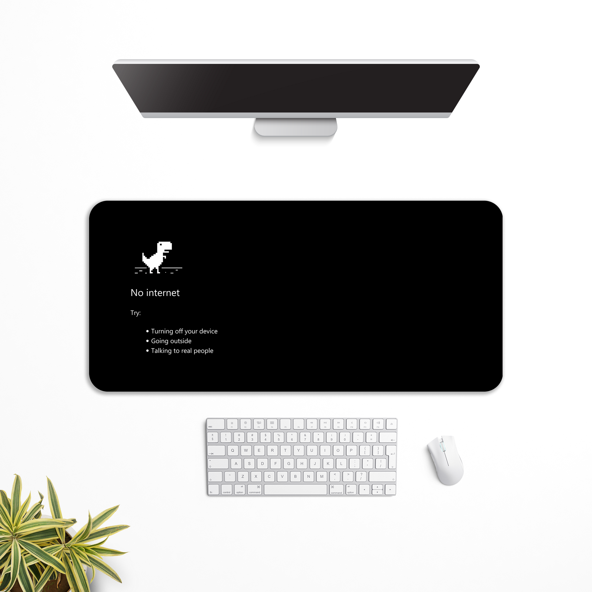 No Internet Desk Mat | Desk Pad | Mouse Pad