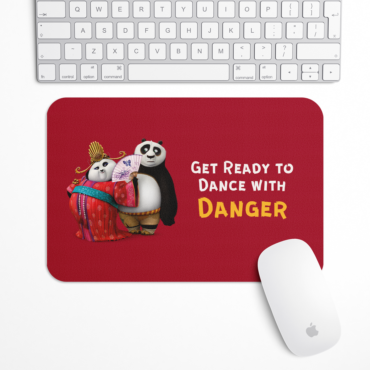 Panda Red Gaming Mouse Pad