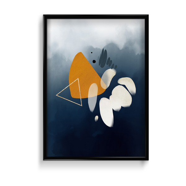 Oceanic Hues Abstract Modern Wall Art