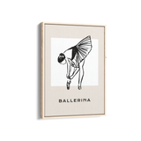 Ballerina Dancing Wall Art