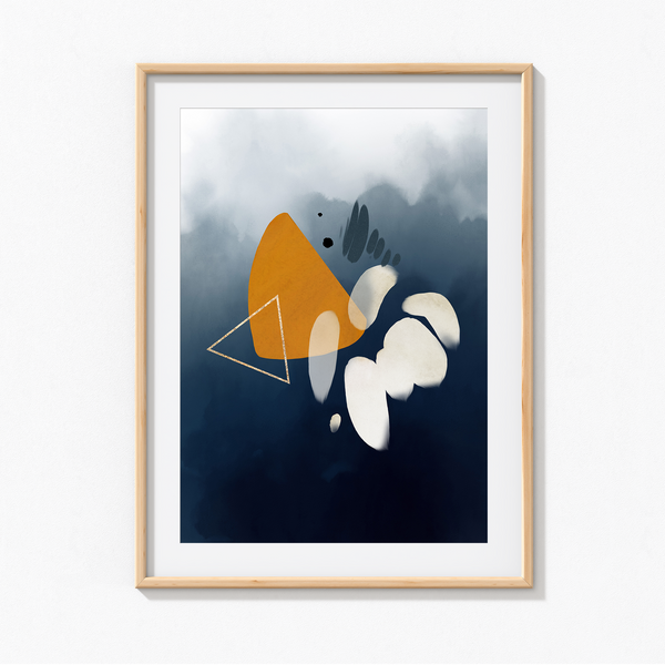 Oceanic Hues Abstract Modern Wall Art